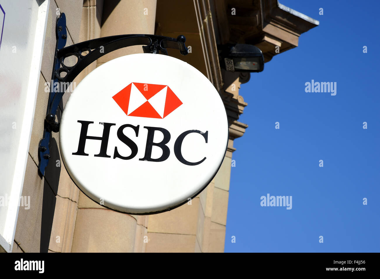 HSBC bank sign, UK Stock Photo