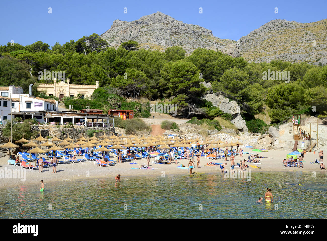 Cala de Sant Vicenc, Majorca, Mallorca, Balearic Islands, Spain Stock Photo