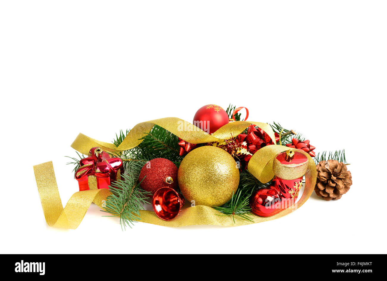 Christmas ornament, isolated on white background Stock Photo