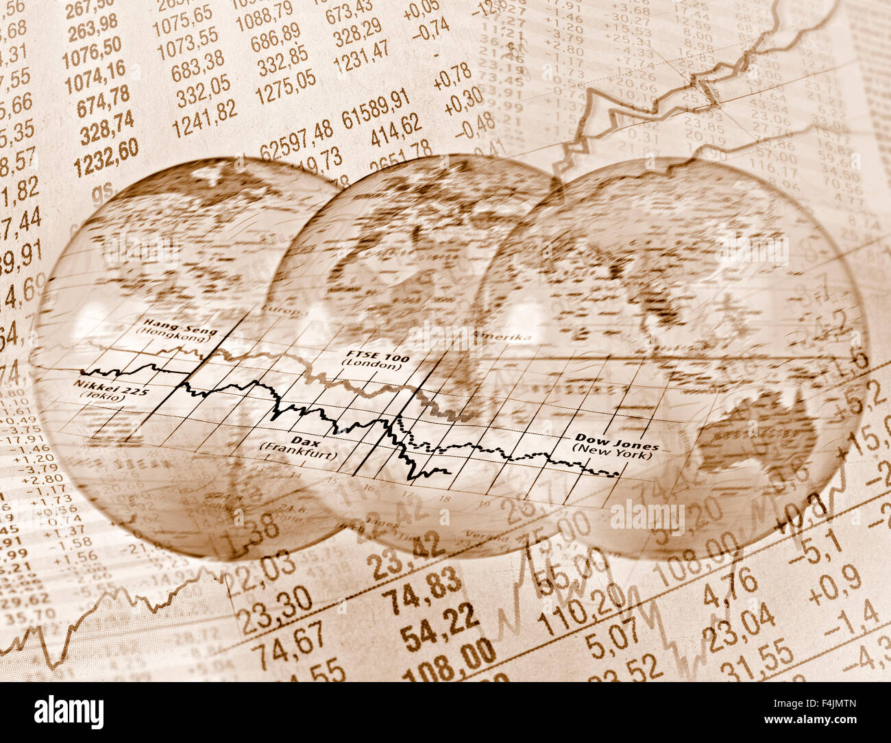 Global Stock Trading Stock Photo