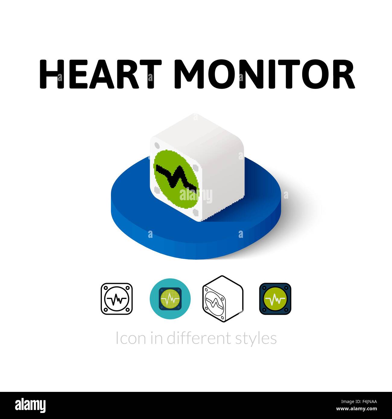 Isometric illustration computer monitor Stock Vector Images - Alamy