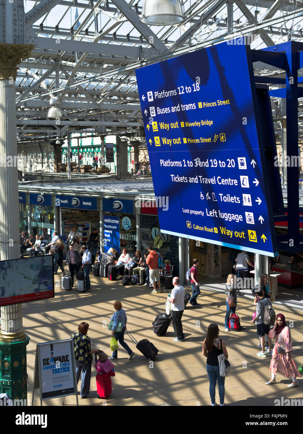 Edinburgh sign train hires stock photography and images Alamy