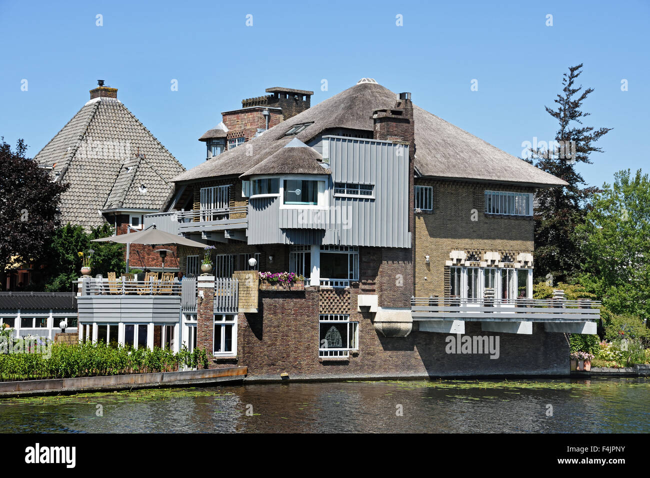 Haarlem Netherlands Holland Spaarne Estate Town Stock Photo Alamy