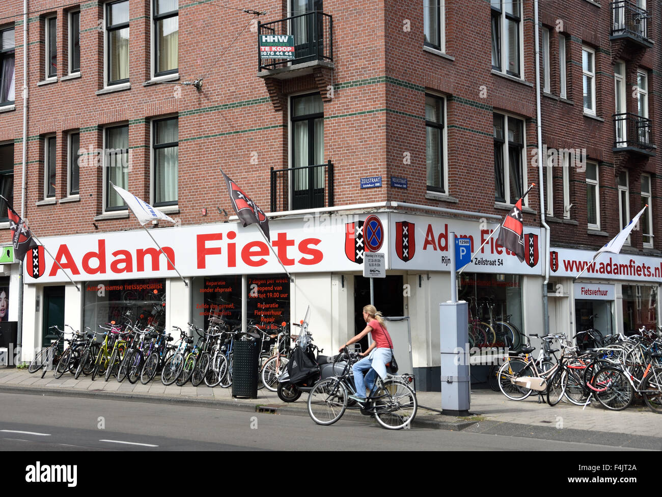 Adam Fiets - Bike Amsterdam Center Town City Netherlands Dutch Bicycles (  zeilstraat Schinkelbuurt - Zuid Stock Photo - Alamy