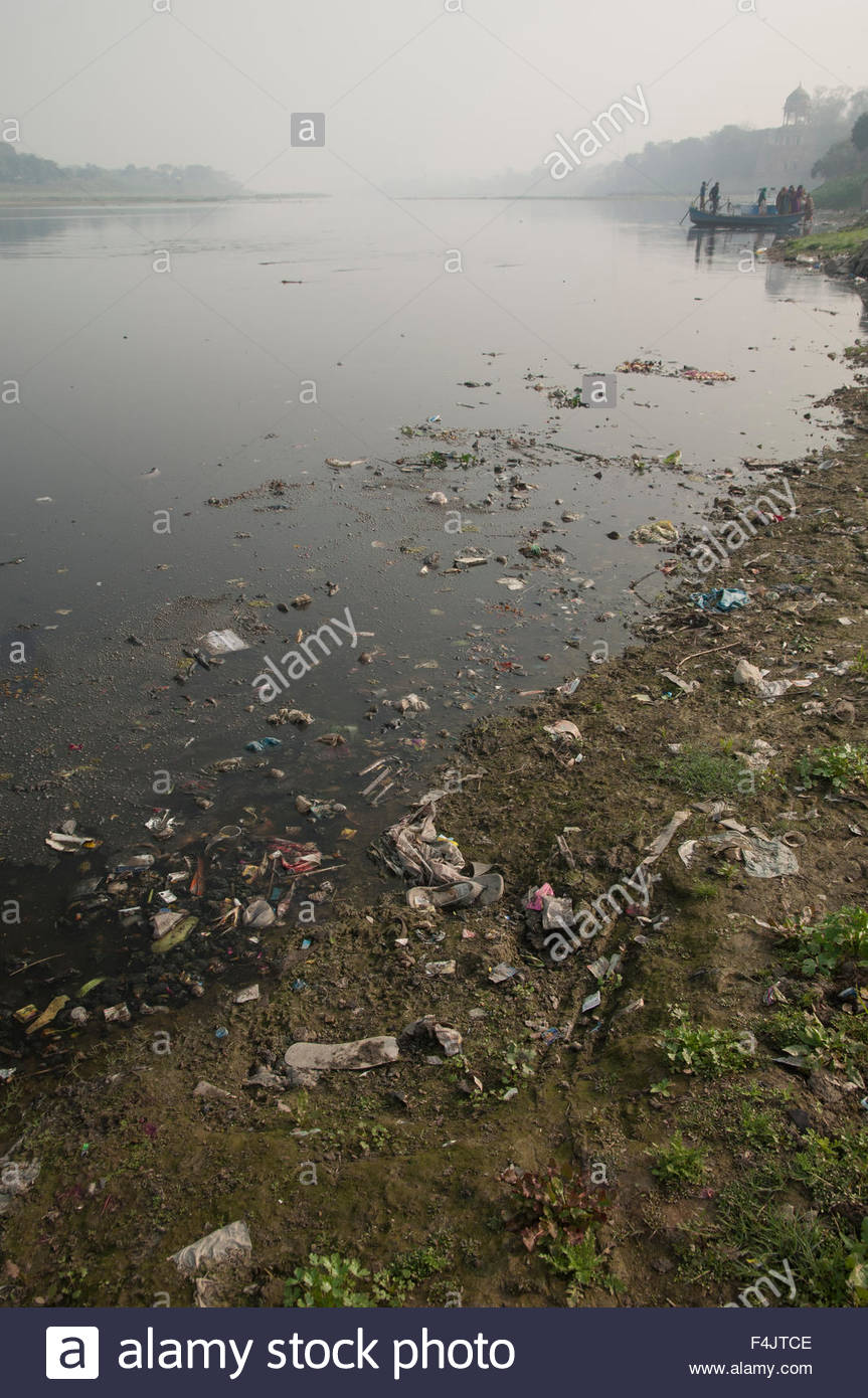Yamuna River Agra Pollution High Resolution Stock Photography and