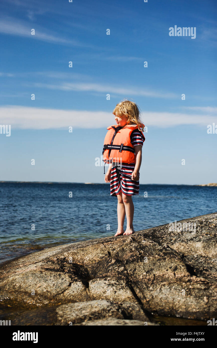 Girls wearing life vest hi-res stock photography and images - Alamy