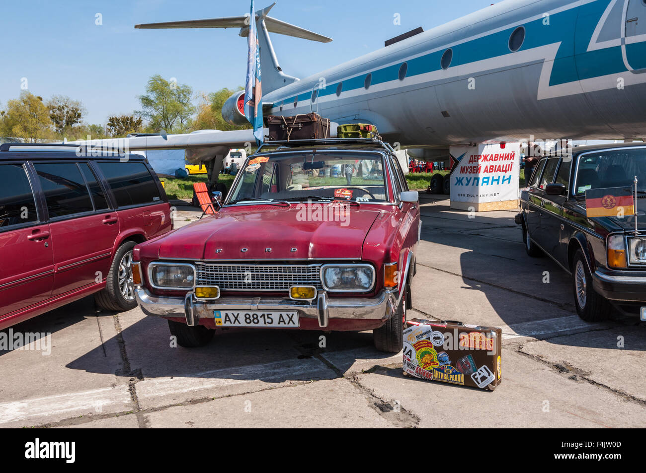 The festival 'Old Car Fest 2015', showed an Ford Taunus vintage model Stock Photo
