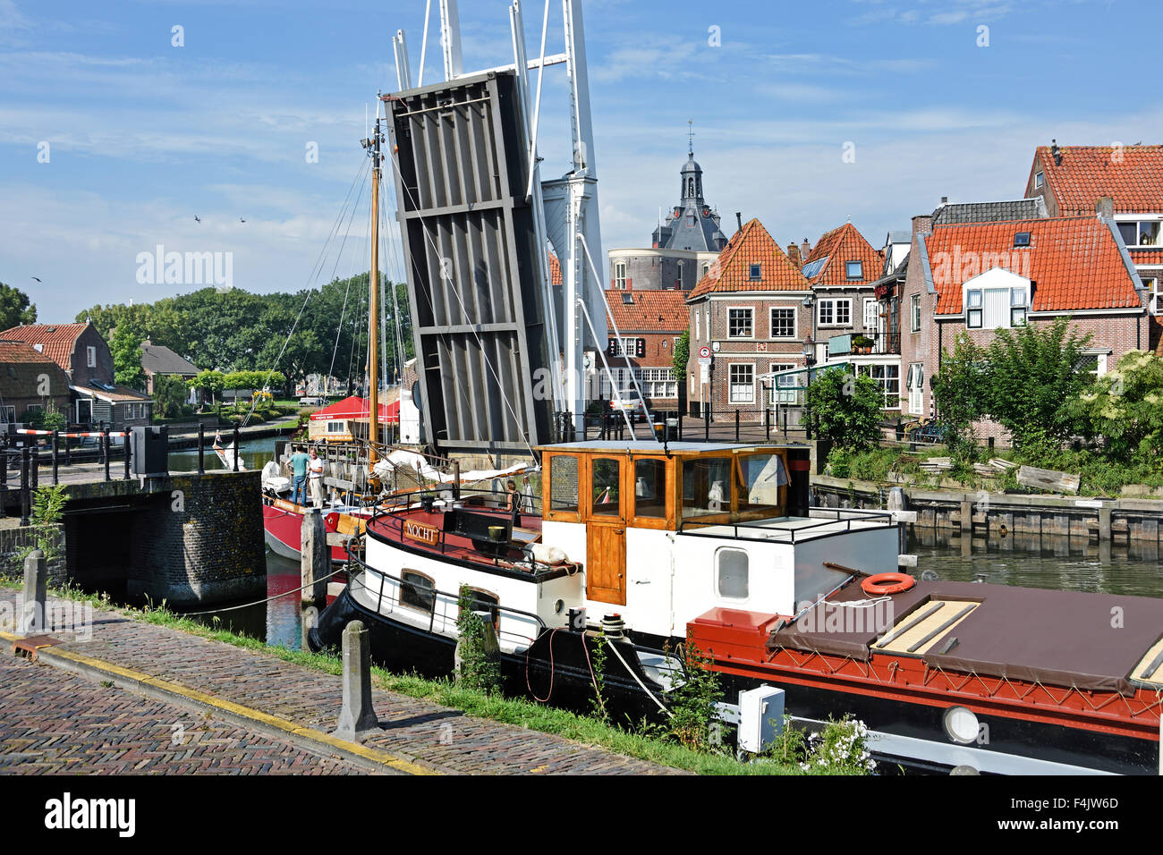 Oosterhaven Oude Haven Enkhuizen Netherlands Holland Port Stock Photo