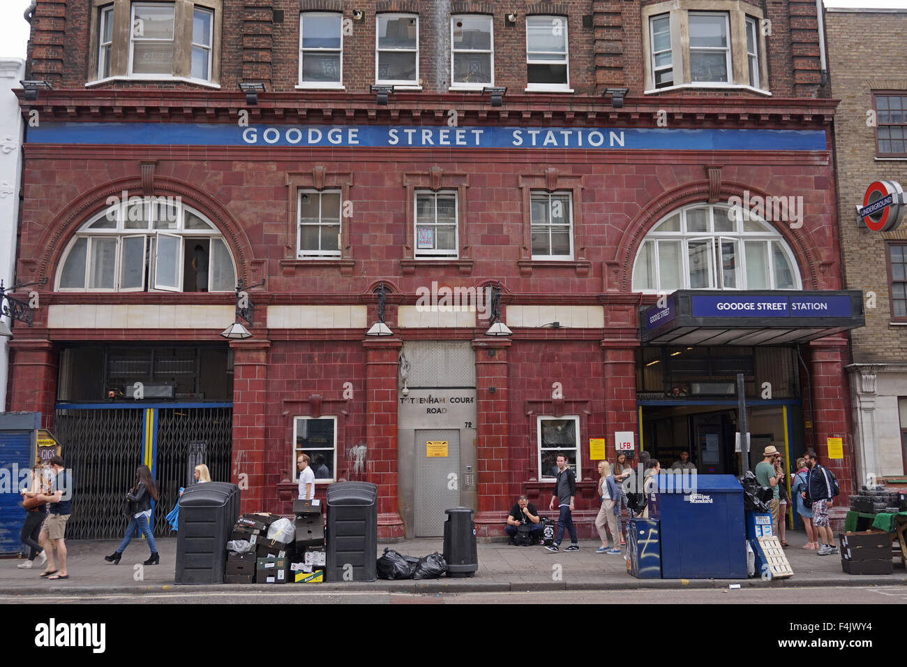 Goodge Street Underground Station, London Stock Photo Alamy