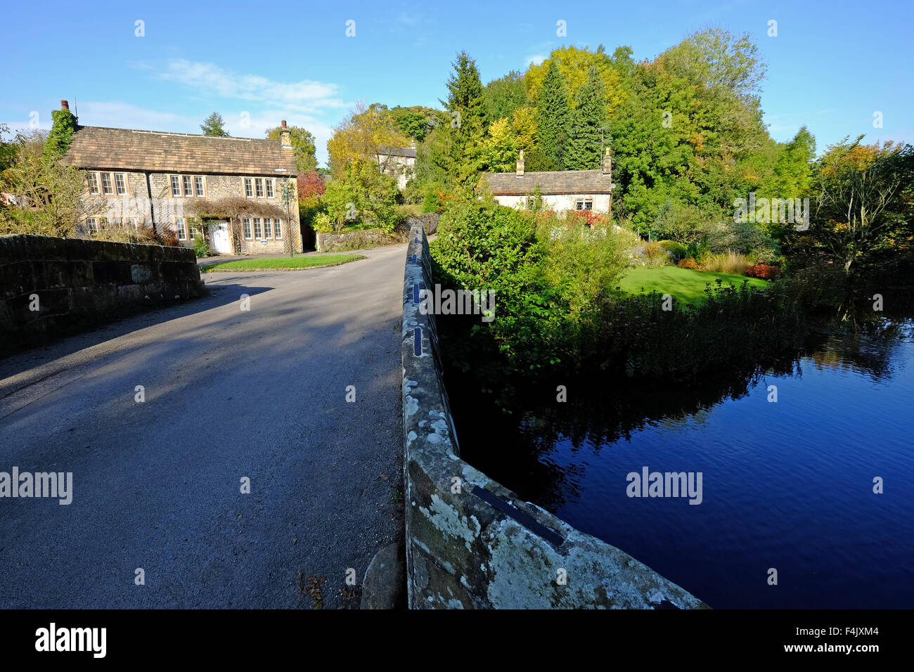 Alport village on the River Lathkill, Derbyshire UK Stock Photo