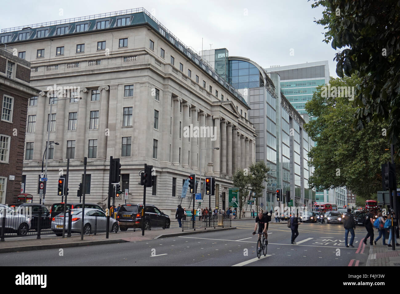 Wellcome Collection, Wellcome Library and Wellcome Trust buildings, Euston Road, London Stock Photo