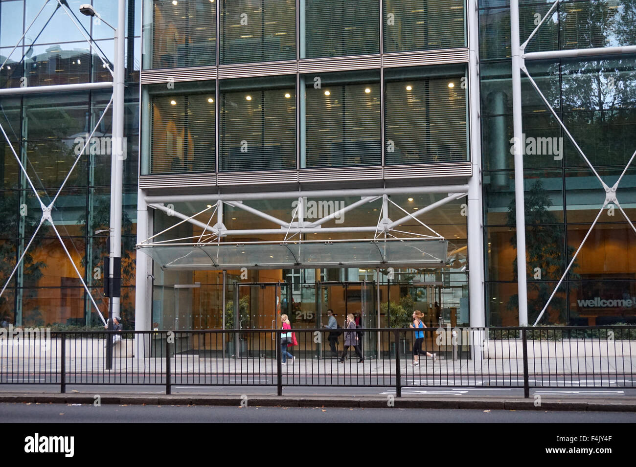 Wellcome Trust building, Euston Road, London, England Stock Photo