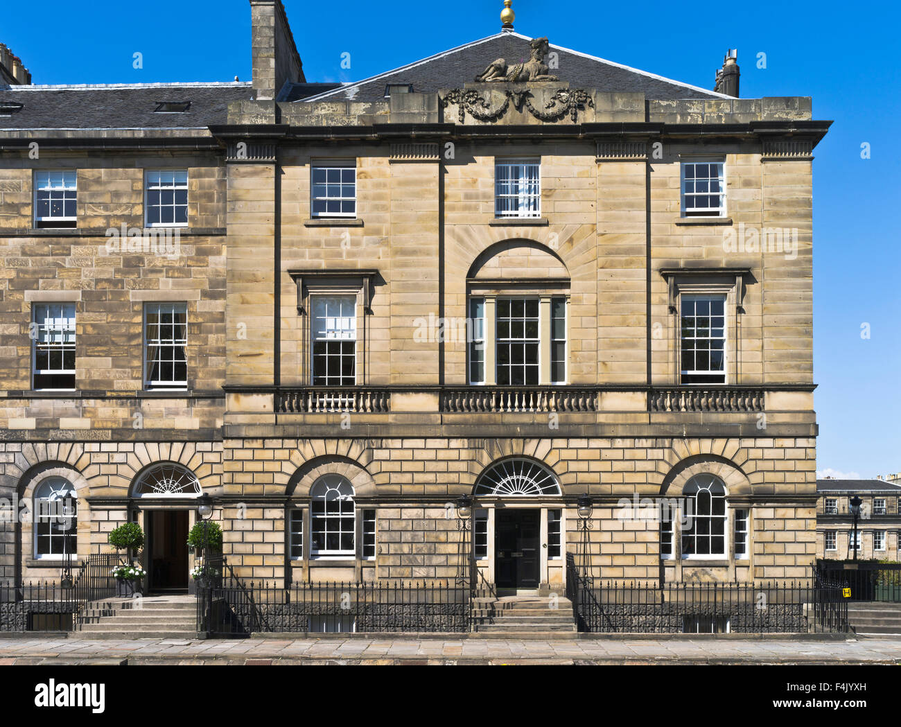 dh New Town CHARLOTTE SQUARE EDINBURGH Georgian house architecture edinburgh new town homes home houses Stock Photo