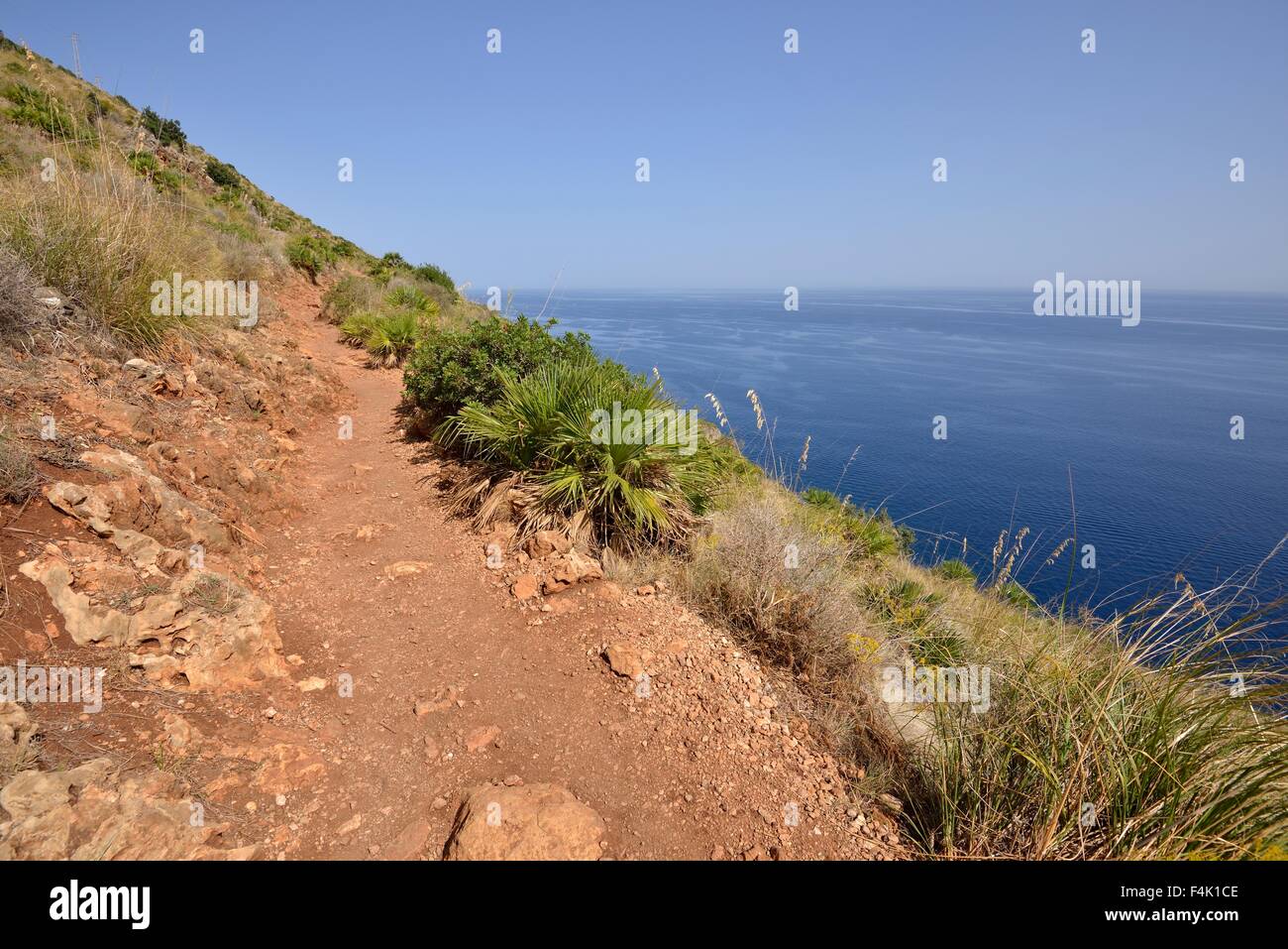 Hiking trail, Zingaro Nature Reserve, San Vito lo Capo, Province of