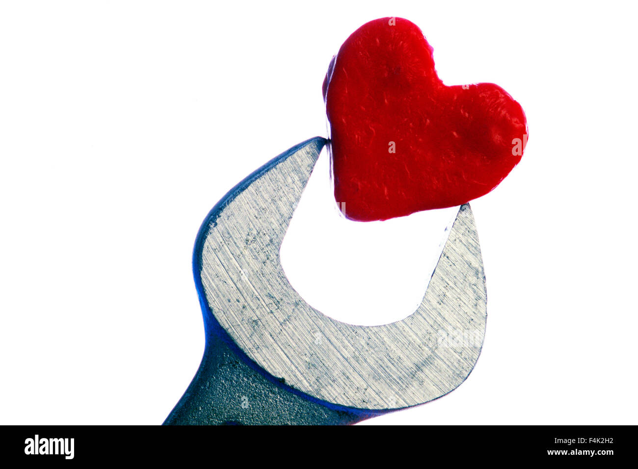 Heart Shape on Wrench Stock Photo Alamy