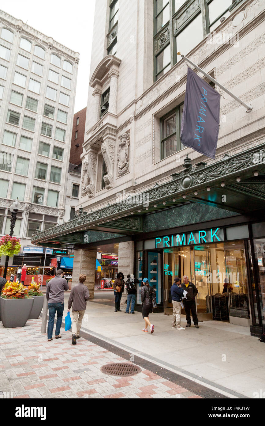 The new Primark store, Summer Street, Boston, Massachusetts;  the first in the USA Stock Photo