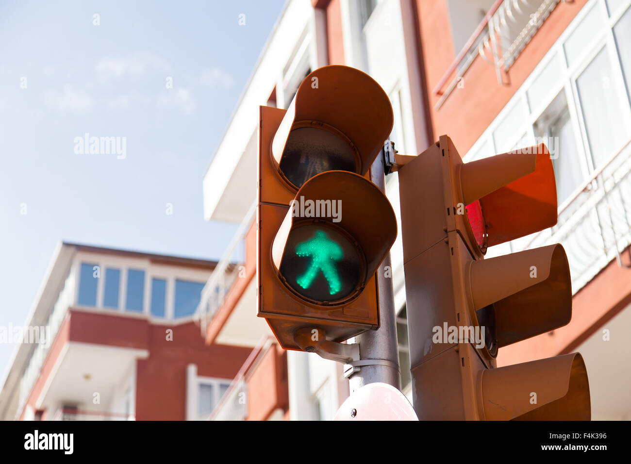 Traffic lights with the green light Stock Photo - Alamy