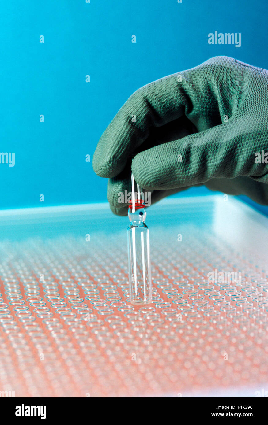 Close up gloved laboratory worker hi-res stock photography and images ...