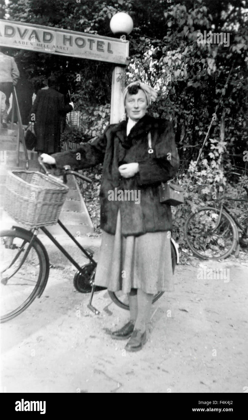 A Woman With Her Bicycle Bicycles