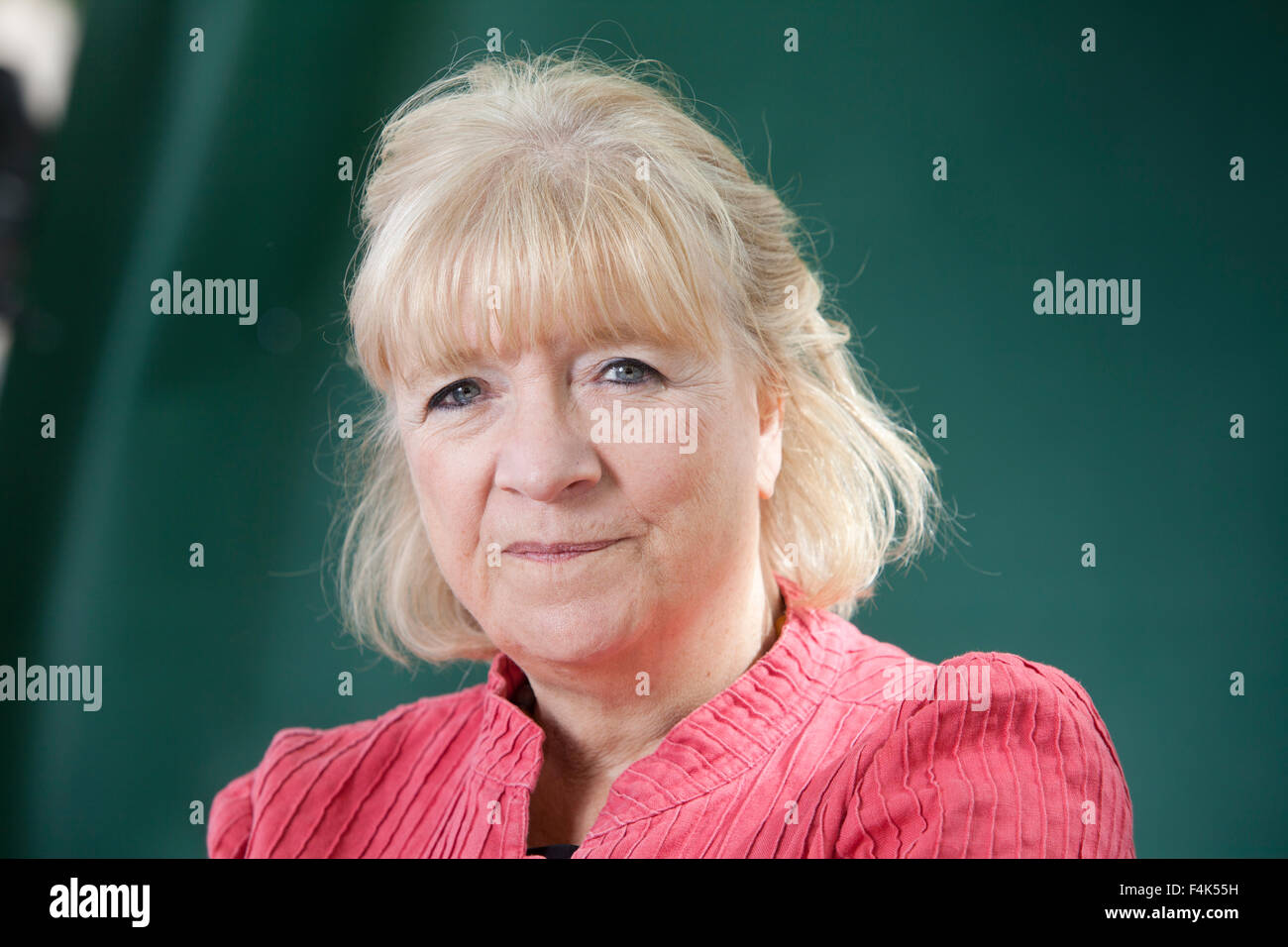 Polly Toynbee, the British journalist, at the Edinburgh International Book Festival 2015. Edinburgh, Scotland. 28th August 2015 Stock Photo