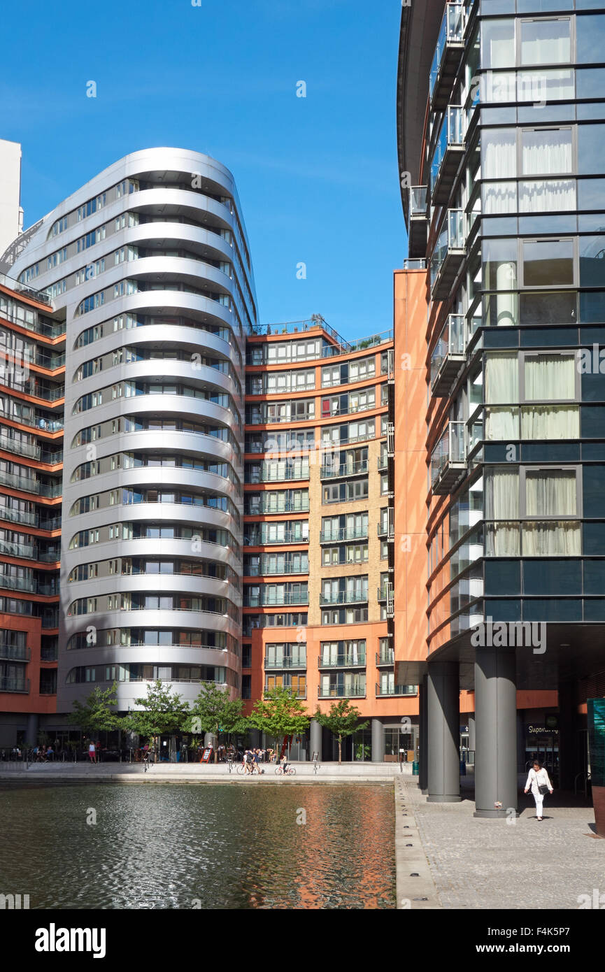 Modern apartments at Merchant Square Paddington, London England United
