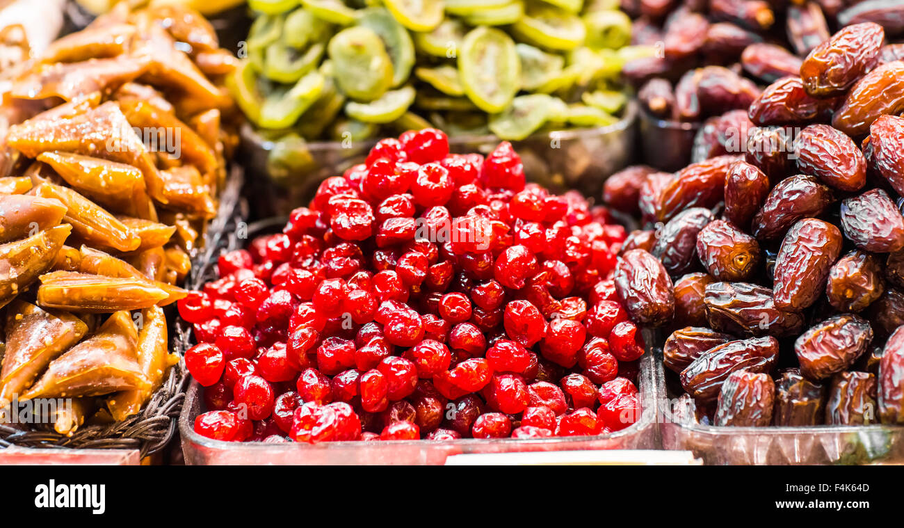 Famous turkish delights on the market Stock Photo Alamy