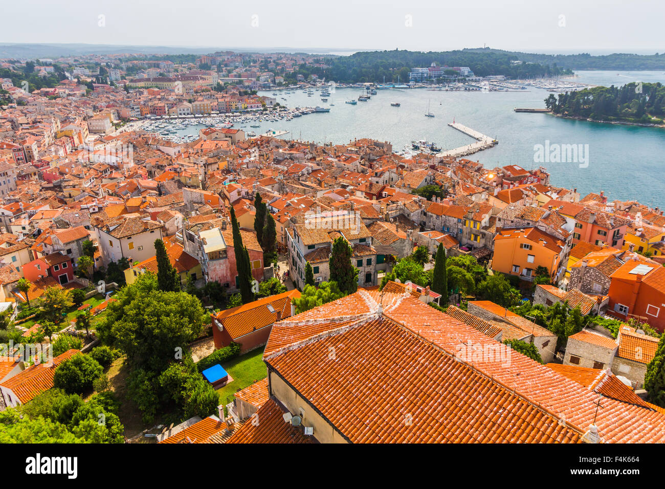 Aerial shoot of old town rovinj hi-res stock photography and images - Alamy