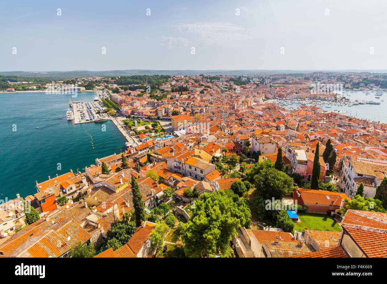 Aerial shoot of Old town Rovinj, Istria, Croatia Stock Photo - Alamy