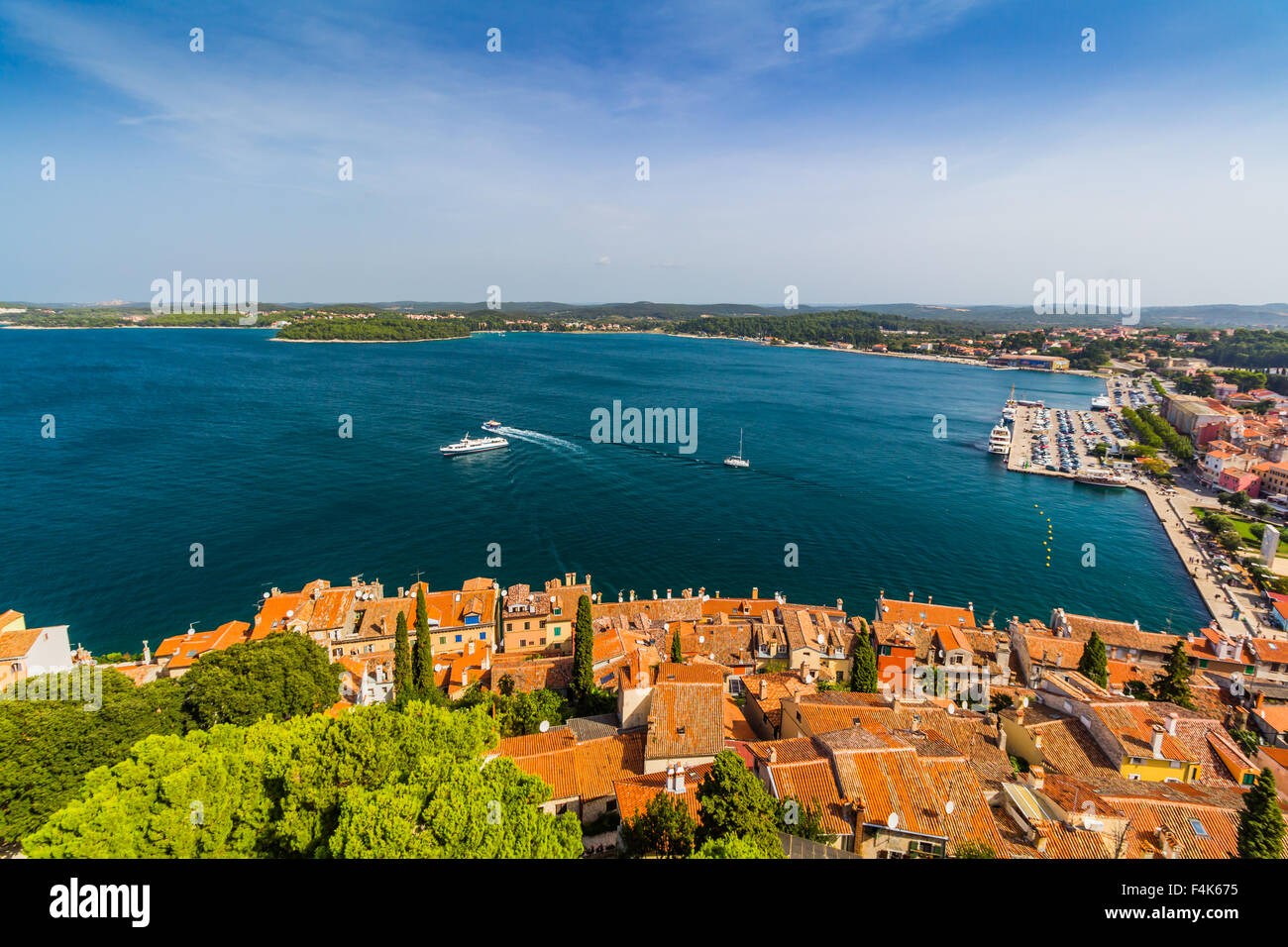Aerial shoot of old town rovinj hi-res stock photography and images - Alamy