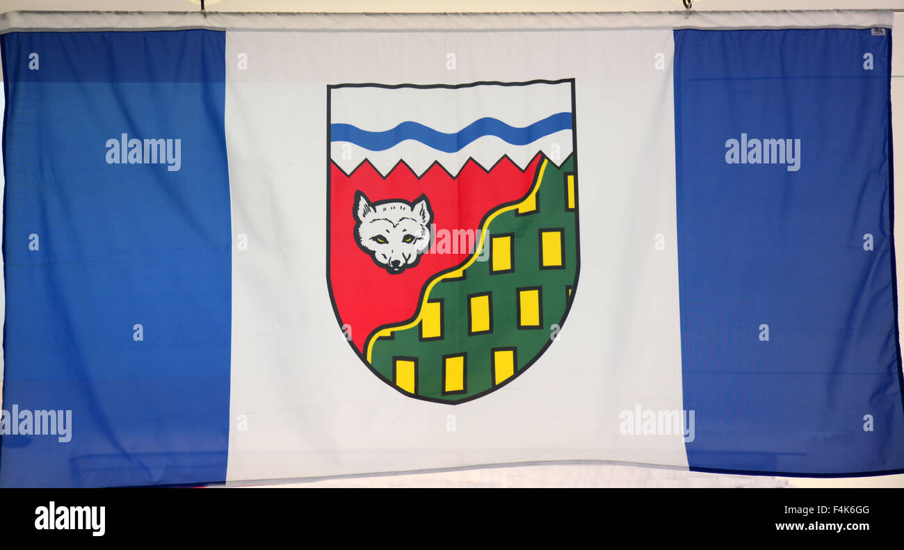 Flag of the Northwest territories Stock Photo