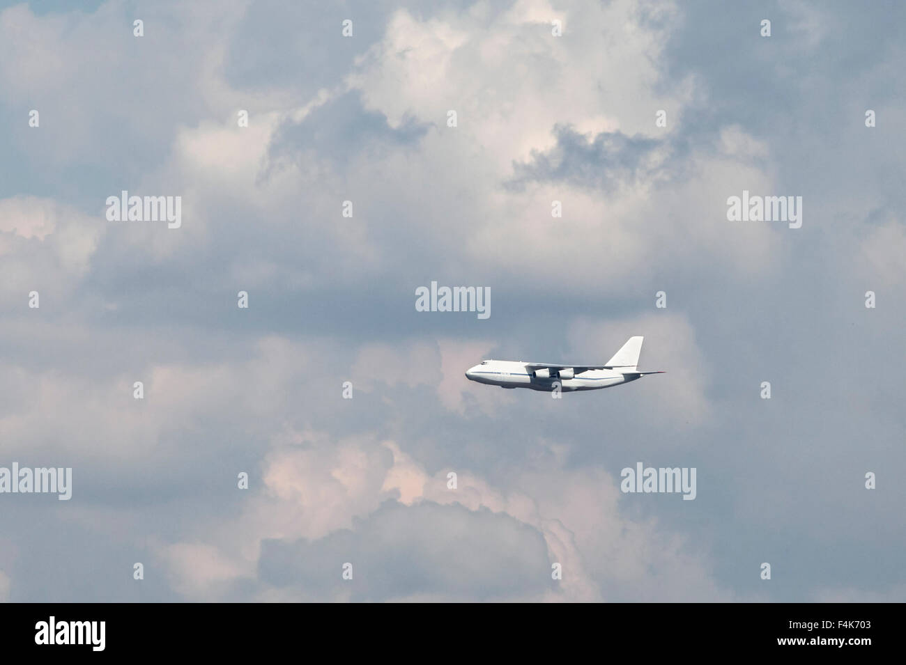 Planes on an air show against cloudy sky Stock Photo - Alamy