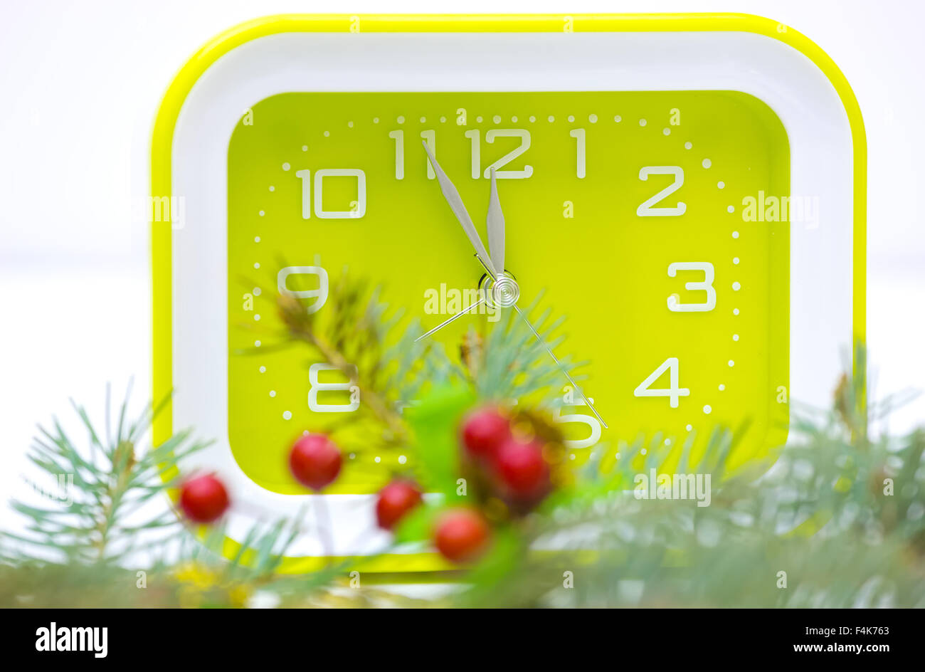 New Year's clock countdown Stock Photo Alamy