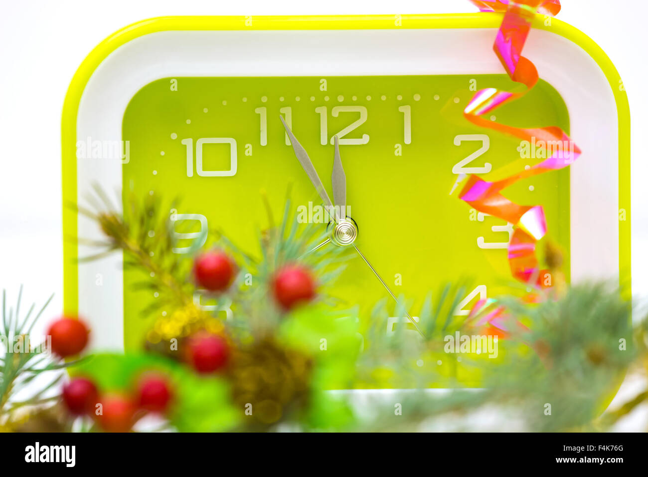 New Year's clock countdown Stock Photo Alamy