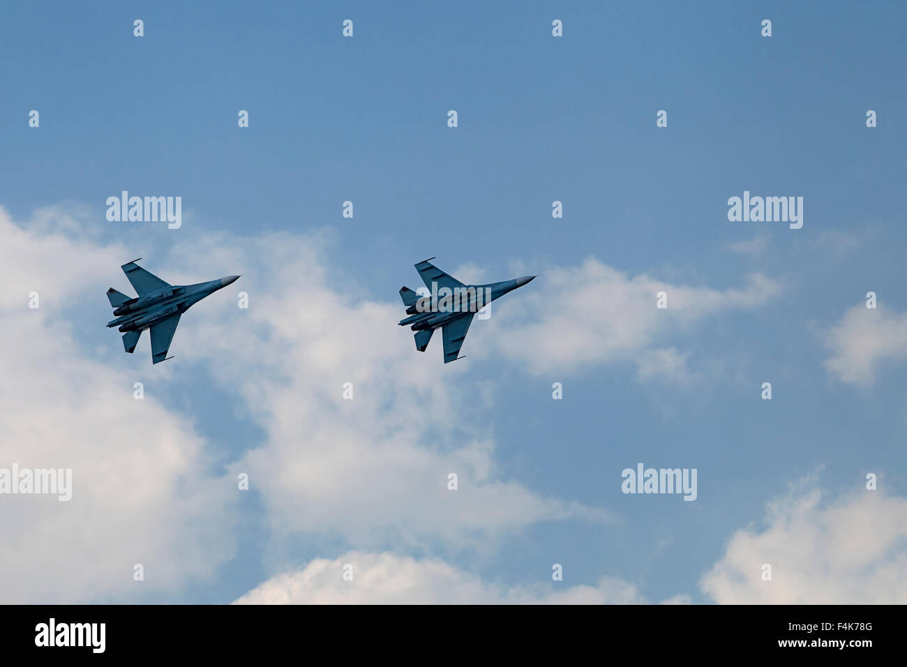 Planes on an air show against cloudy sky Stock Photo - Alamy