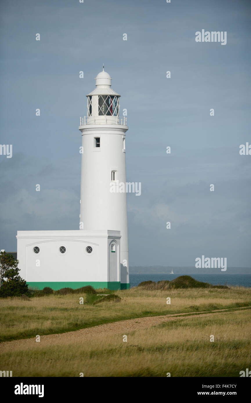 Lighthouse, Isle of Wight, UK Stock Photo