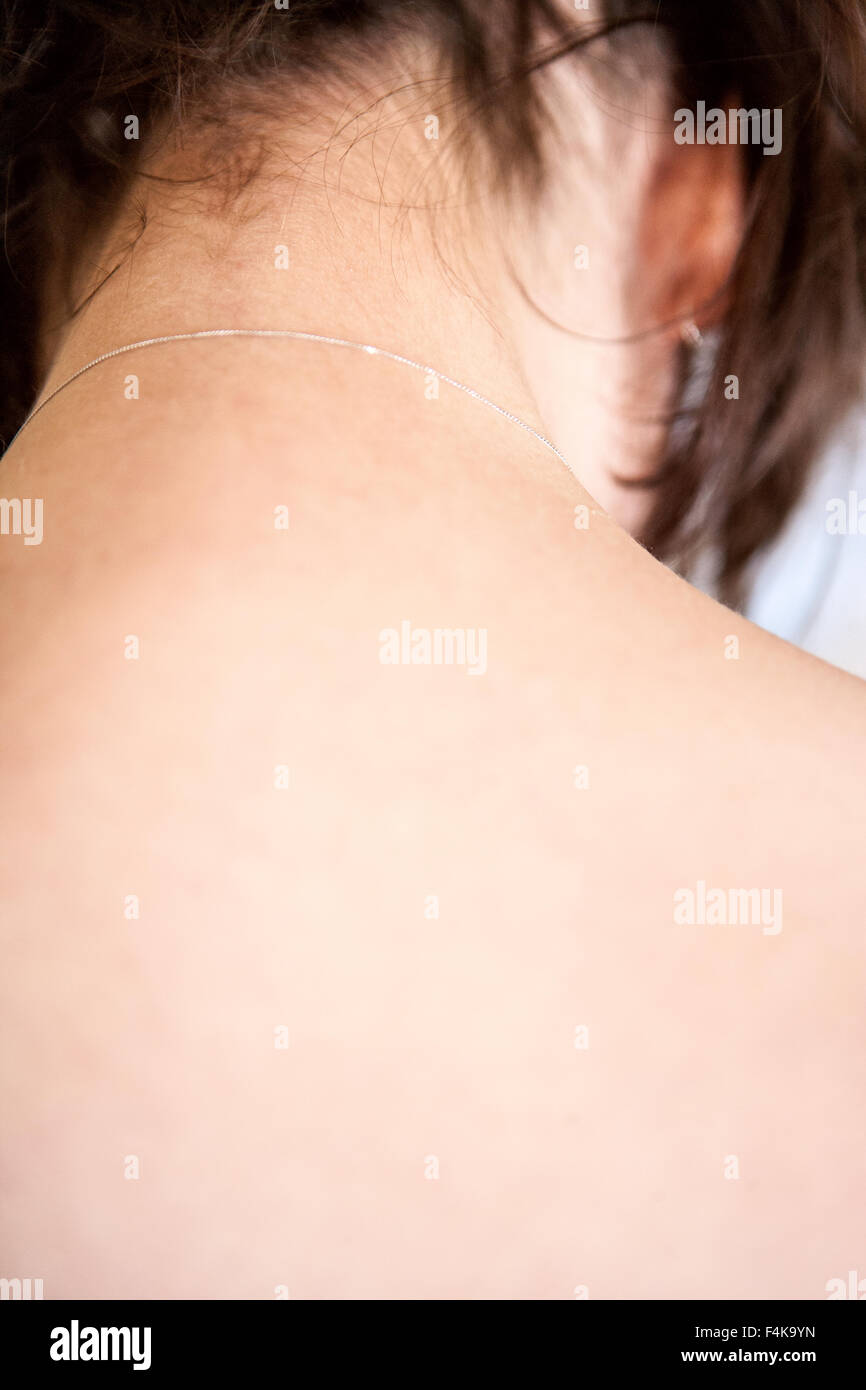 Nape Of A Woman S Neck Stock Photo Alamy Nape Of A Woman S Neck Stock Photo Alamy