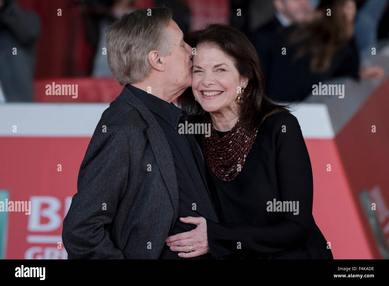 Rome, Italy. 19th Oct, 2015. director Laurent Laffargue, actors Eric Cantona and Sergi Lopez and guests William Friedkin an wife attending the red carpet for the film 'Les Rois du monde' at 10th Rome Film Festival Pictured: William Friedkin, Sherry Lansing. Credit:  Massimo Valicchia/Alamy Live News Stock Photo