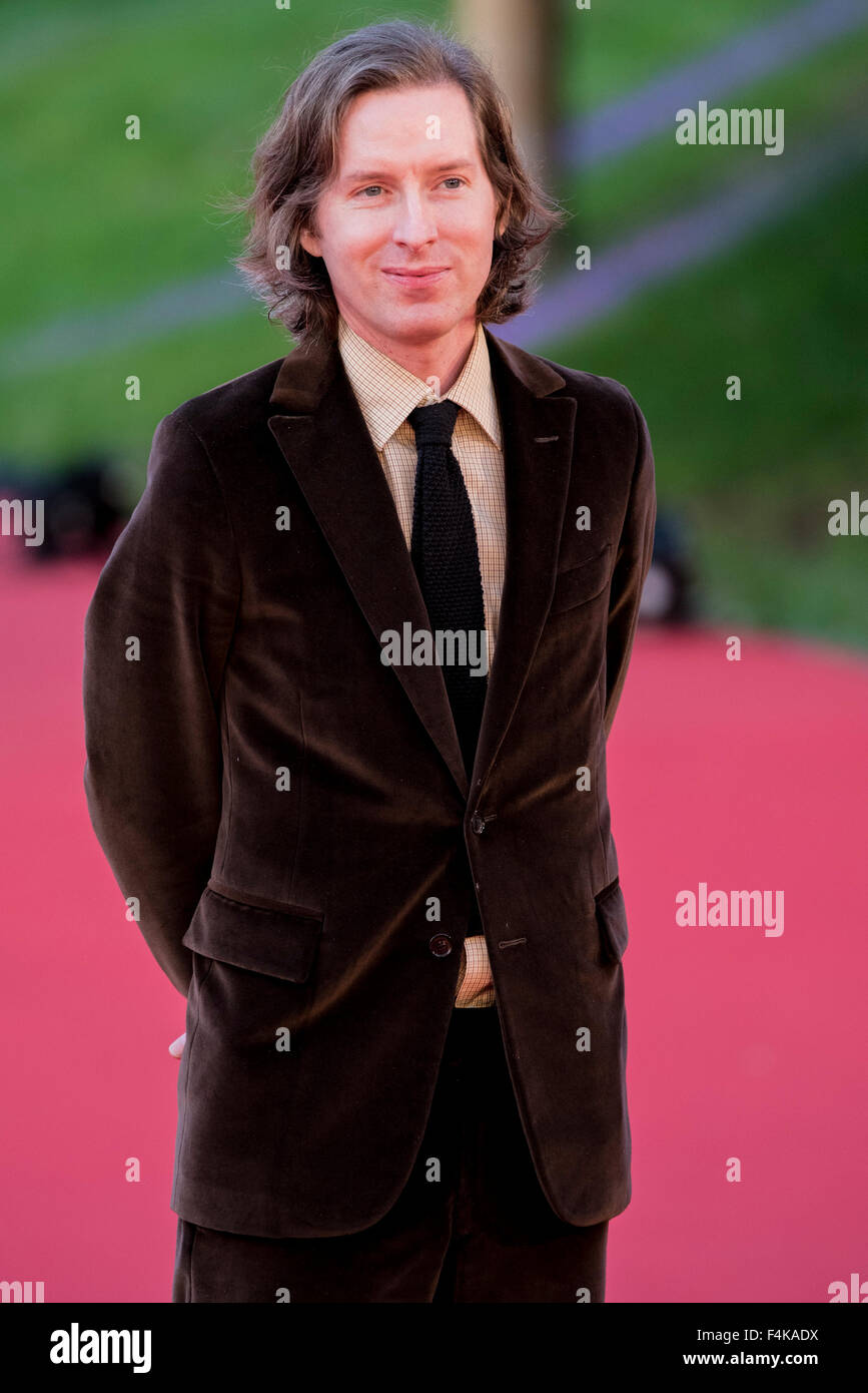 Rome, Italy. 19th Oct, 2015. Directors Wes Anderson and Donna Tartt attending the Red carpet for the Meeting with the audience at 10th Rome Film Festival Pictured: Wes Anderson. Credit:  Massimo Valicchia/Alamy Live News Stock Photo