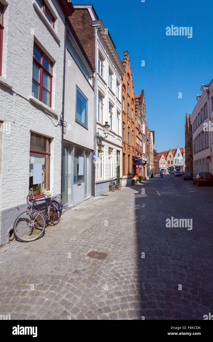 Ancient Homes of Bruges, Belgium Stock Photo Alamy