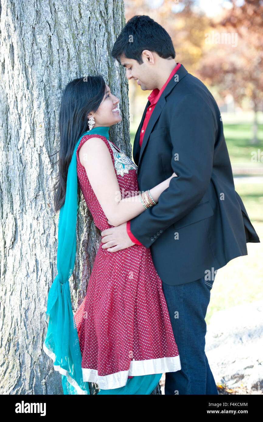Young Happy Indian Couple Stock Photo - Alamy