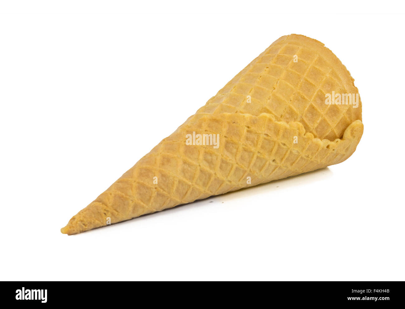 Ice cream cone with isolated white background Stock Photo - Alamy