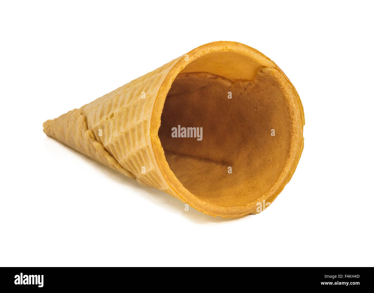 Ice cream cone with isolated white background Stock Photo - Alamy