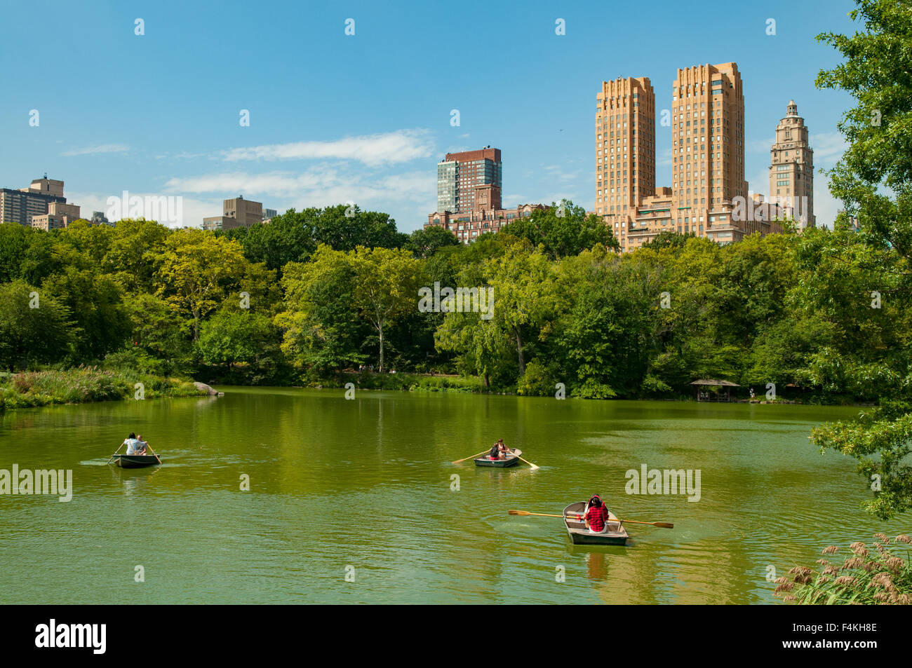 The Lake, Central Park, New York, USA Stock Photo