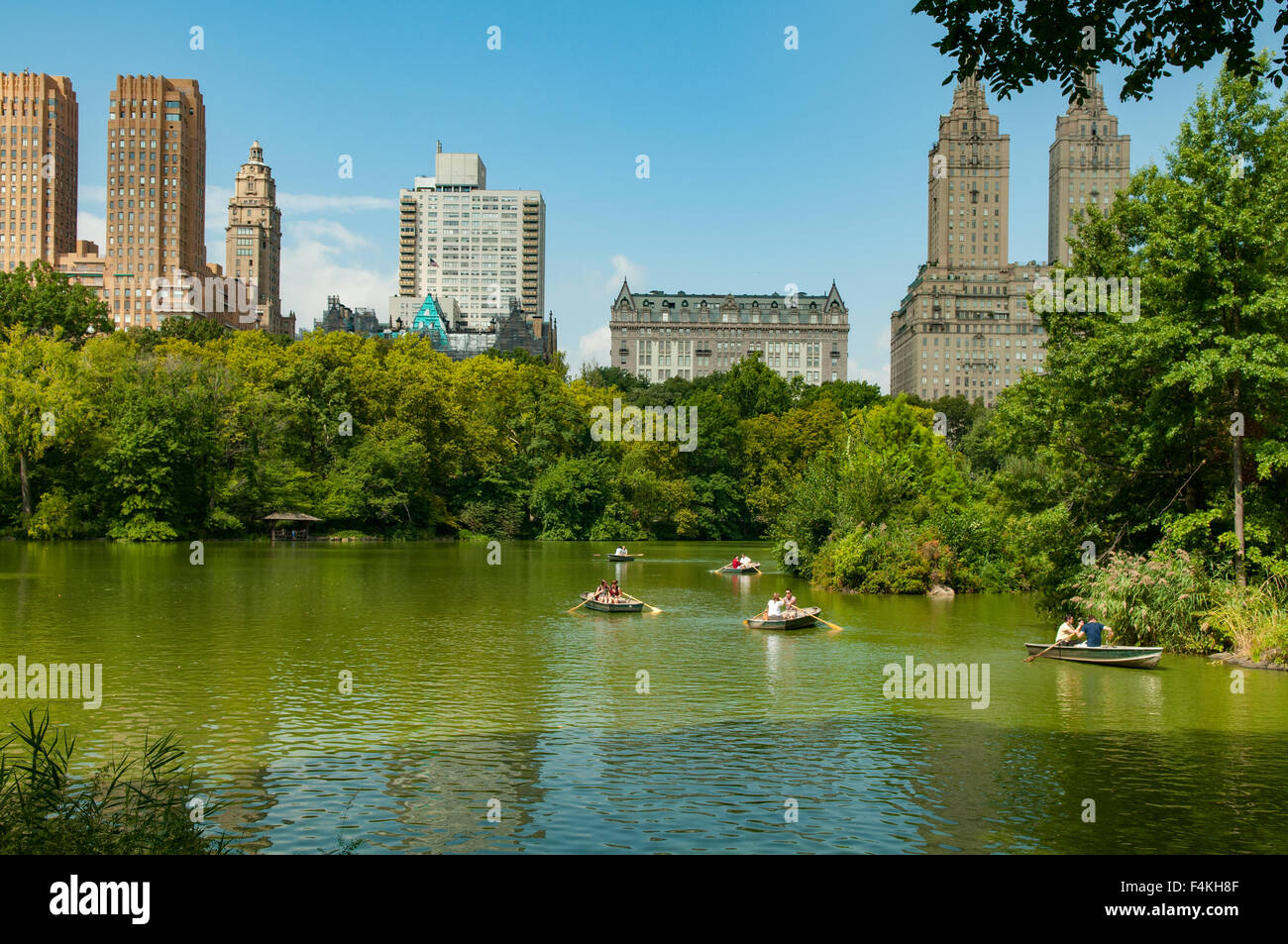 The Lake, Central Park, New York, USA Stock Photo