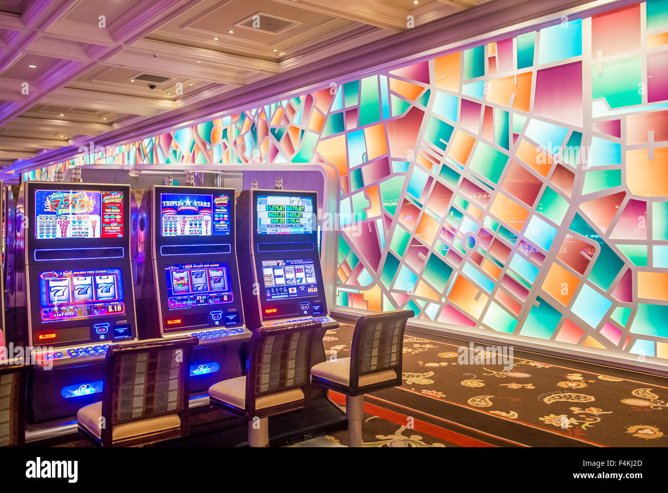 The interior of Bellagio hotel and casino in Las Vegas Stock Photo - Alamy