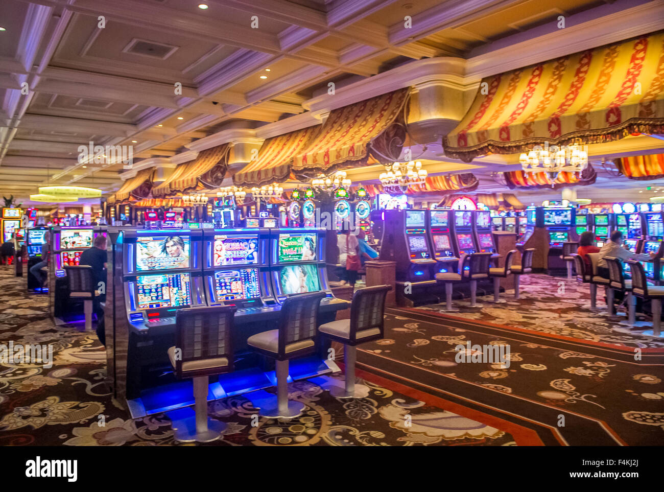 The interior of Bellagio hotel and casino in Las Vegas Stock Photo - Alamy