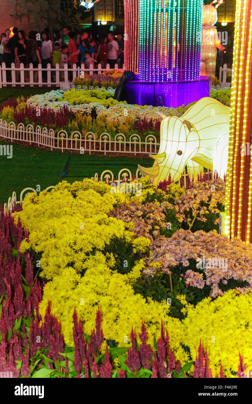 Led Metal Tree Garden Decorations At Fgs Buddhish Temple Jenjarom
