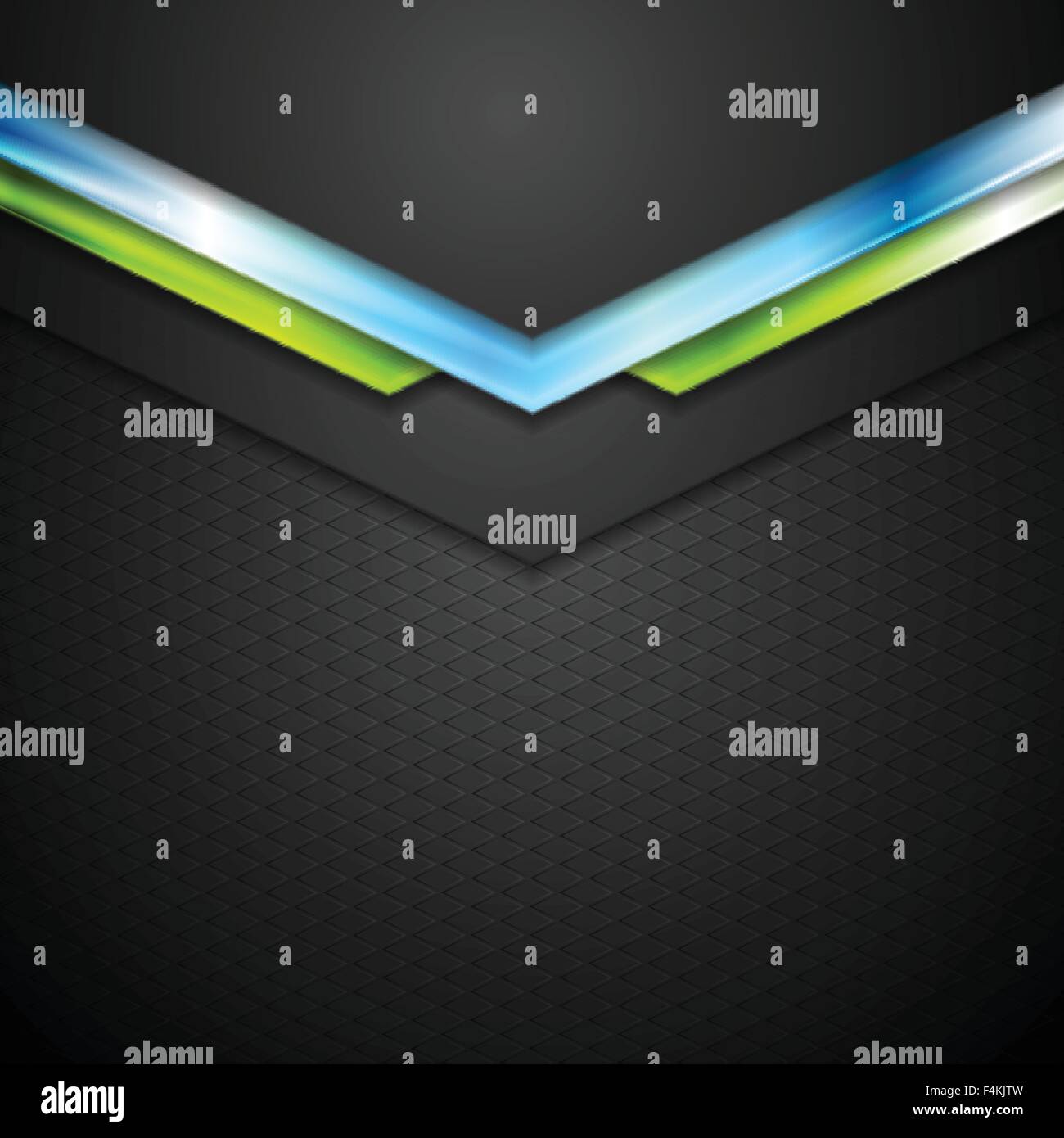 Abstract technology background with blue green arrows. Vector design ...