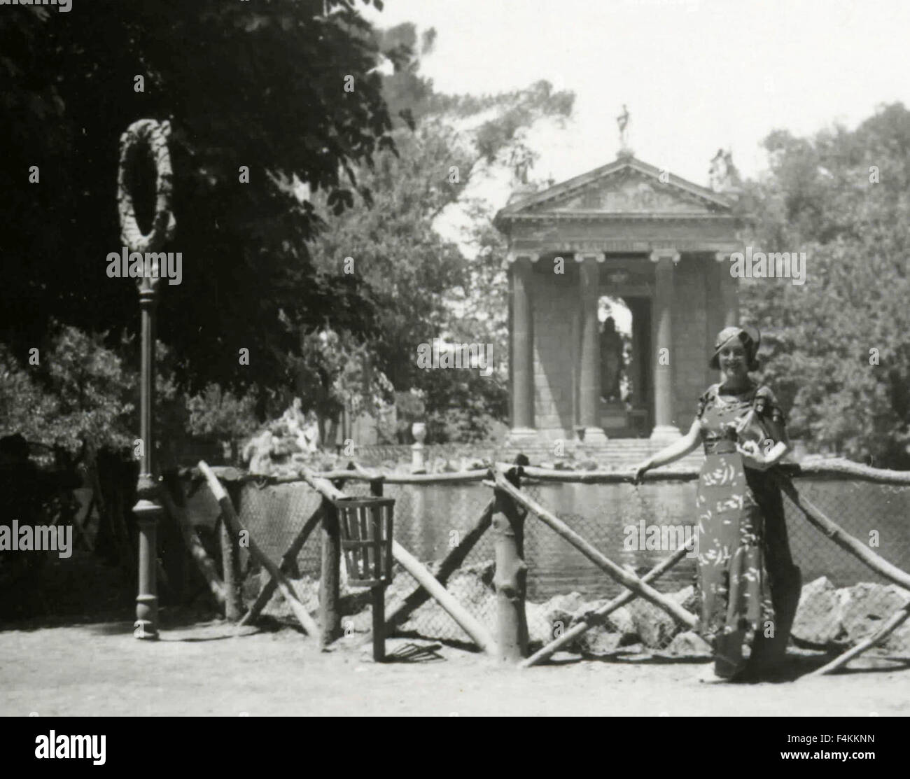 Villa Borghese, the Nymph Lake, Rome, Italy Stock Photo