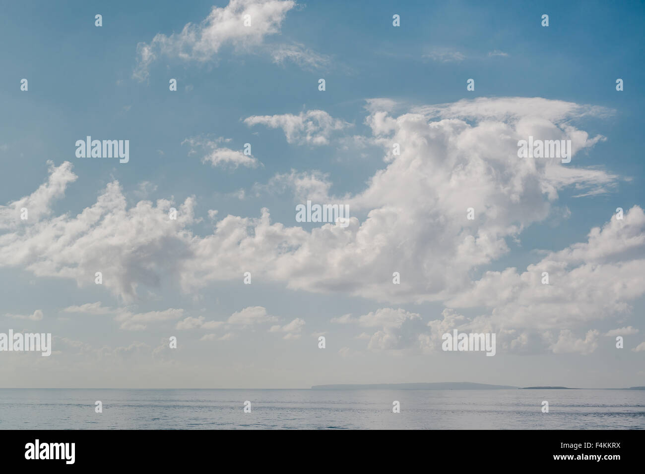 Perfect blue sky over the sea hi-res stock photography and images - Alamy